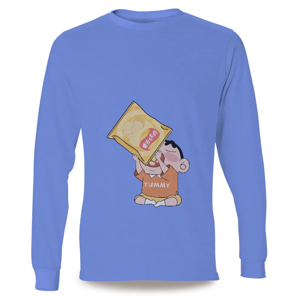 T-Shirts Custom: Shin-chan's Yummy Snack Adventure|banksy joy millward