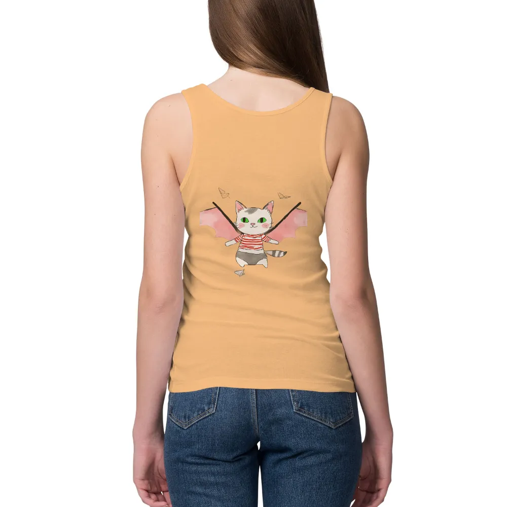 Custom Tee Shirts: Luna's Whimsical Flight|fairy tail t shirt design