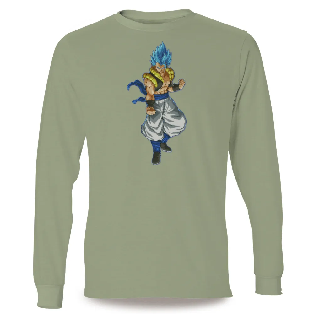 Gogeta Super Saiyan Blue T-Shirts Pattern: Power and Determination|dragon ball super sweatpants