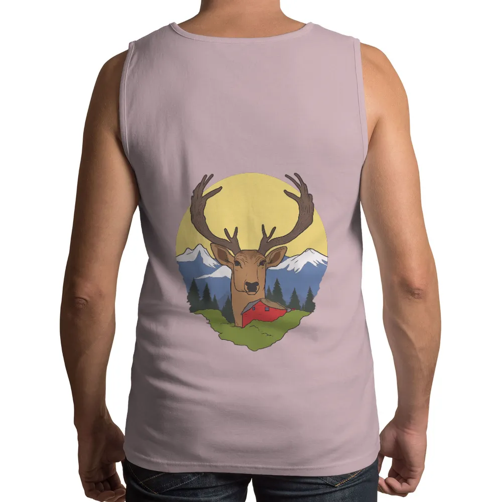 Graphic Tees: Majestic Deer Guardian of the Village|ua uv protection