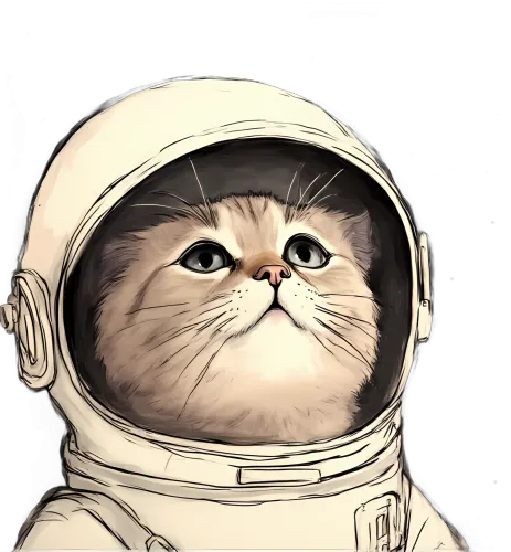 Shirts Graphic Tees: Luna the Space Cat - Artistic Designs