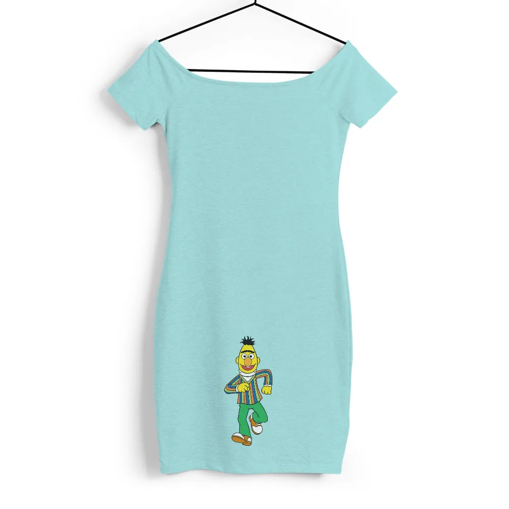 T-Shirts Pattern: Nostalgic Childhood Character in Bright Colors|cartoon character with star on shirt