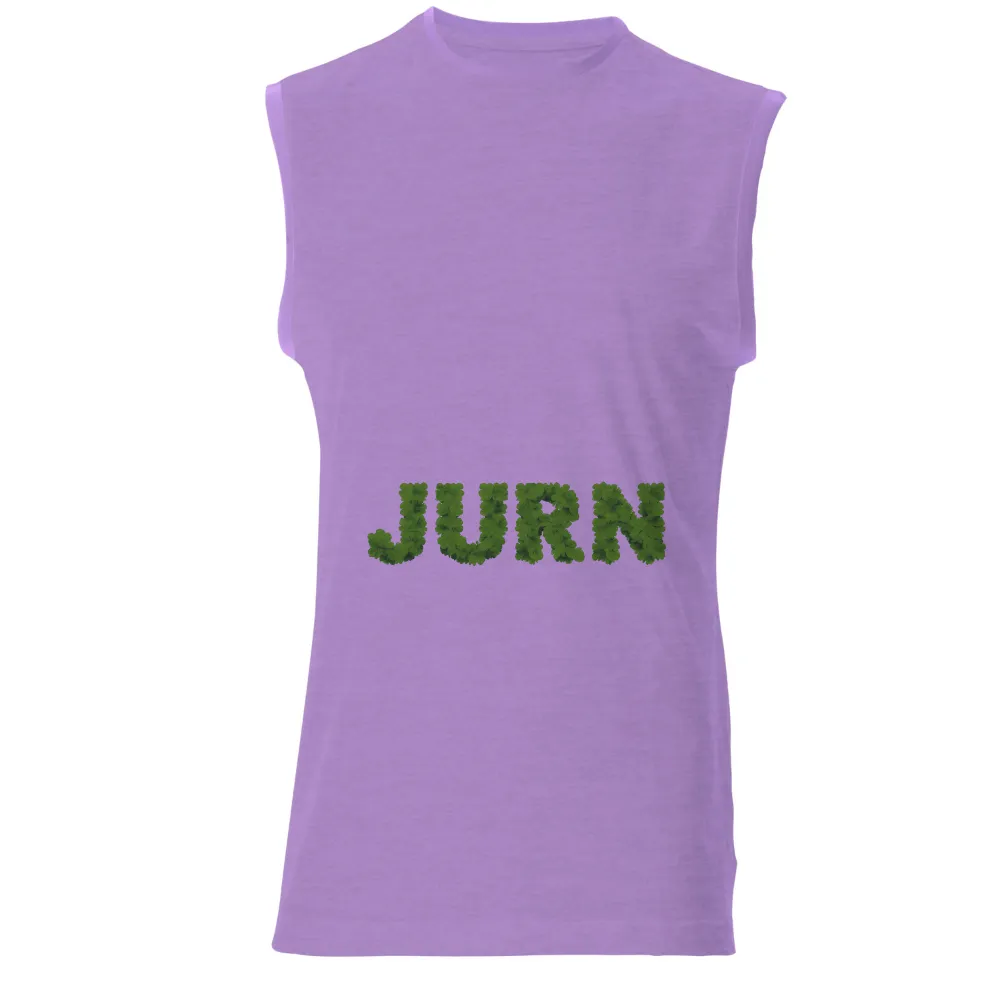 T-Shirts Custom: Nature's Embrace - JURN in Green Leaves|black and lime green nba jersey