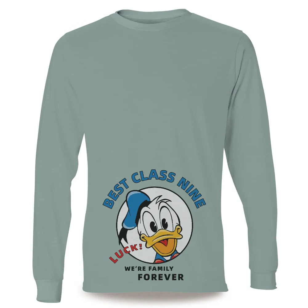 TShirt Design: Donald Duck - Best Class Nine, We're Family Forever|family beach vacation shirts 2021