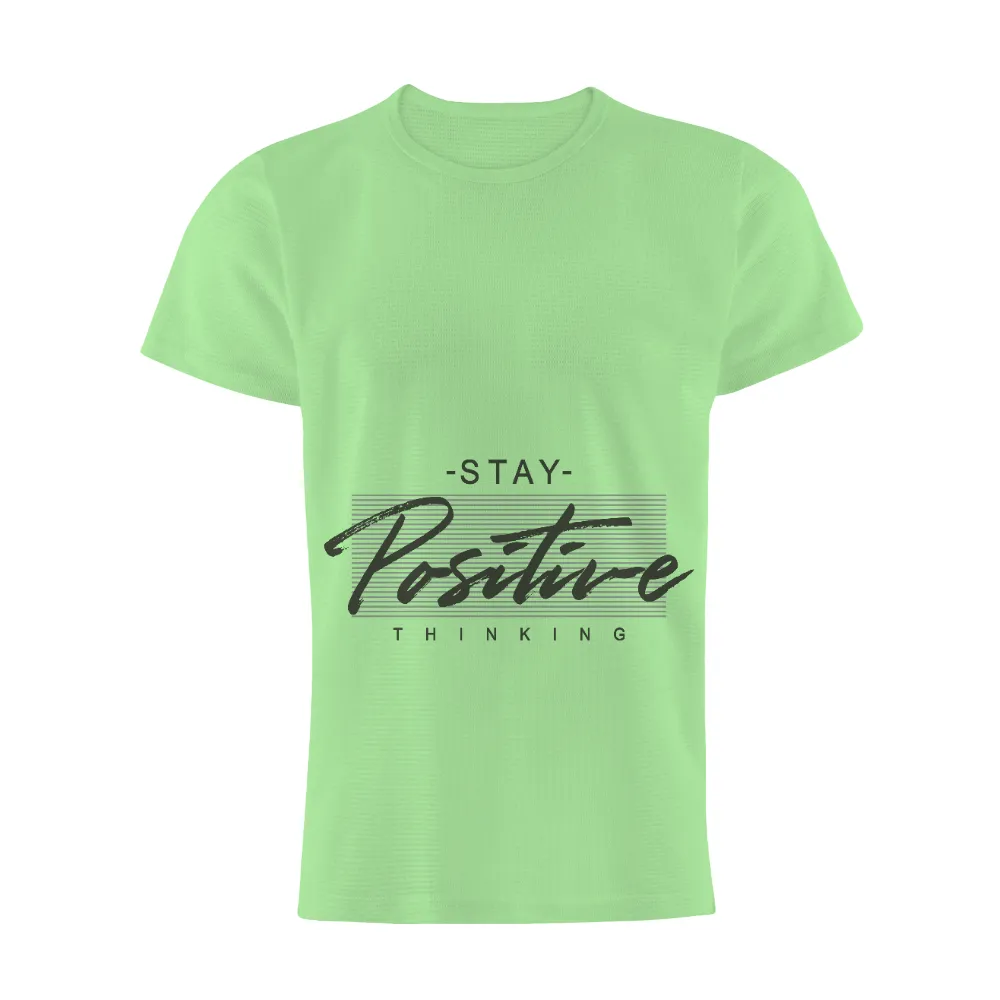 Shirts Graphic Tees: Stay Positive Thinking - Uplifting Design|museum of modern art t shirt