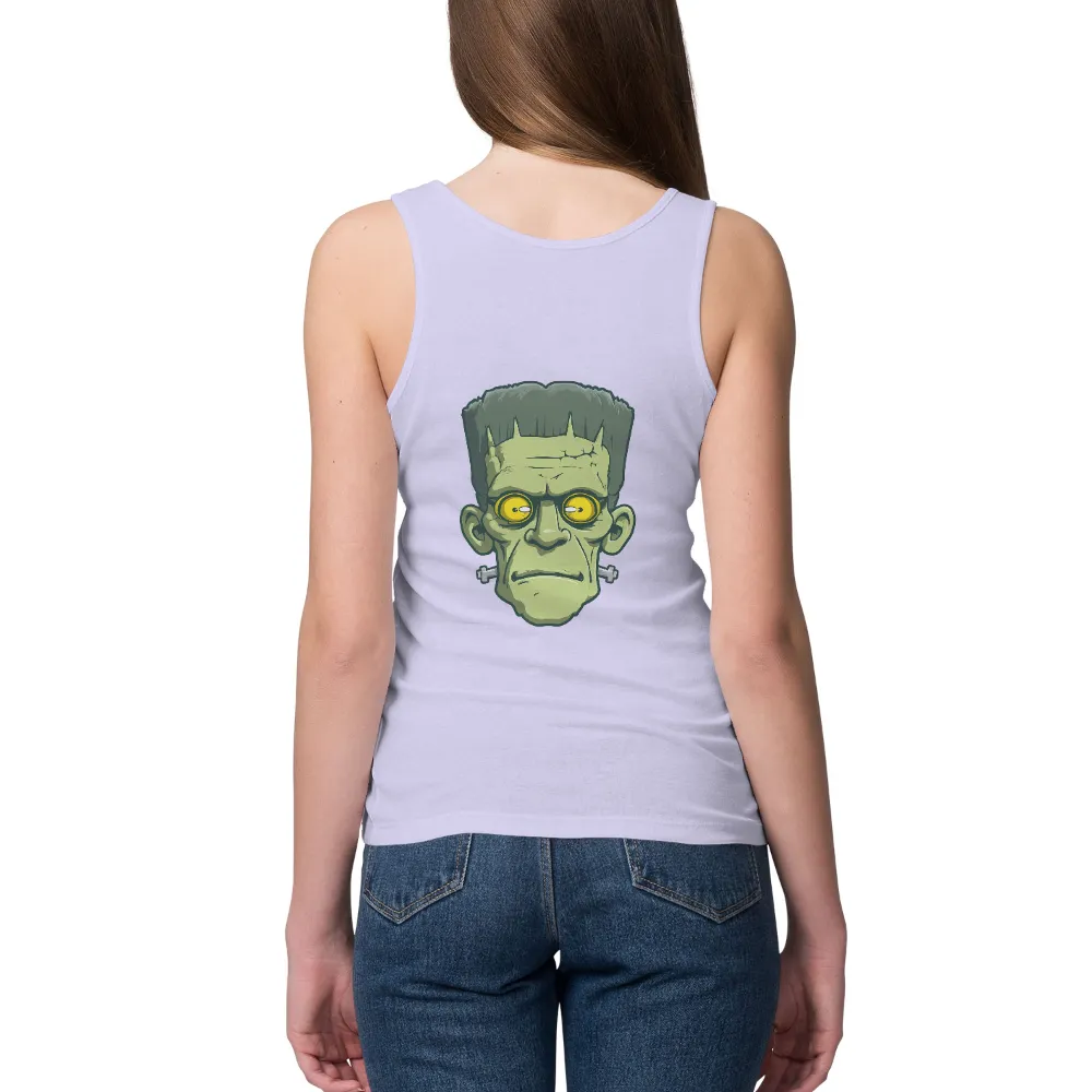 Shirts Graphic Tees: Frankenstein Monster Face - Vintage Horror Design|halloween 2022 shirt