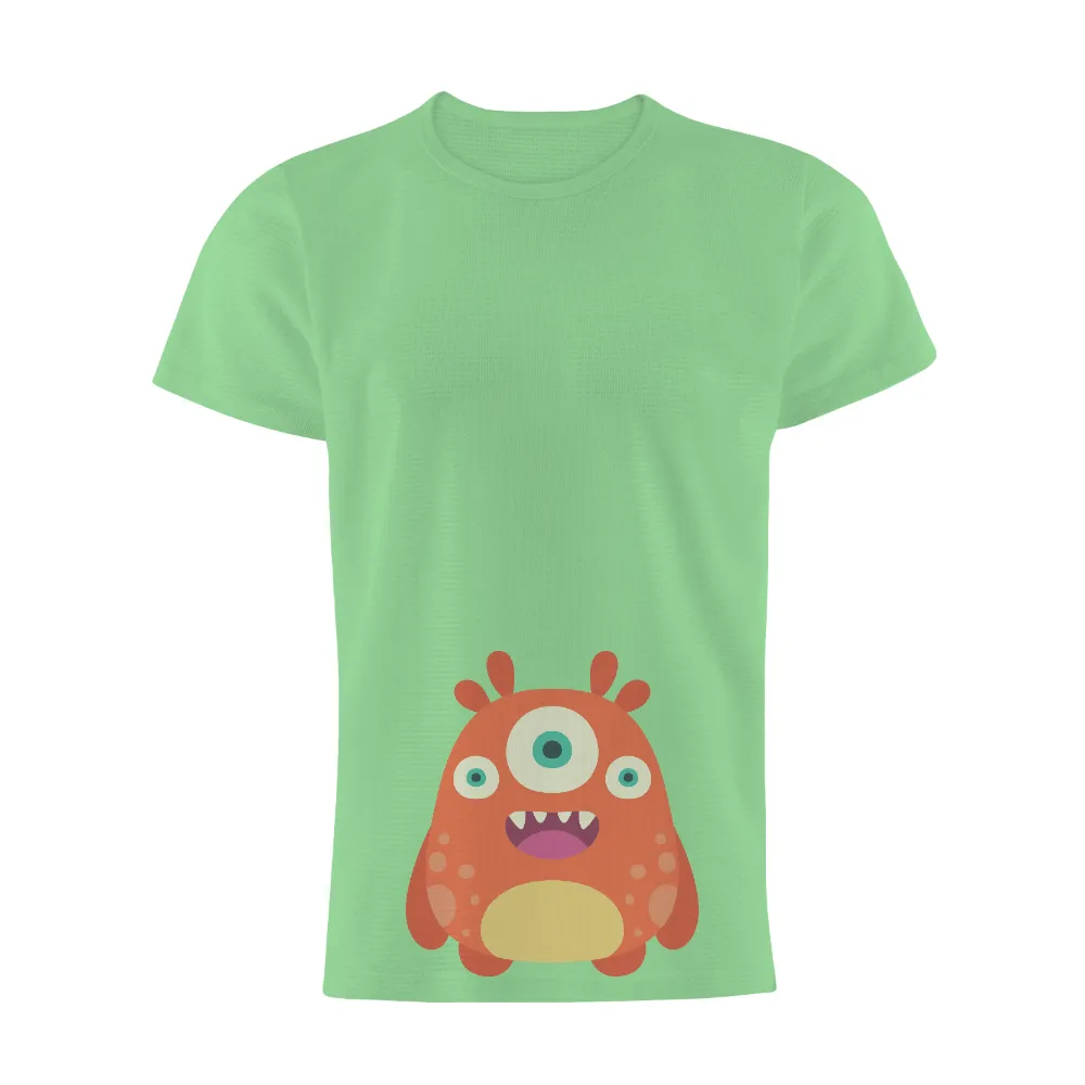 T-Shirt Printing: Cheerful Three-Eyed Monster Design|monster t suicide squad