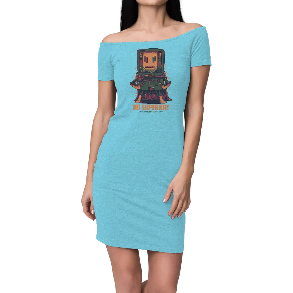 TShirt Design: Super Retro - Pixel Art Gaming Hero|retro valentines day shirt