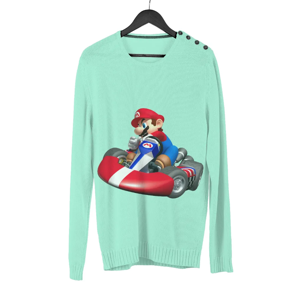 T-Shirts Custom: Mario Go-Kart Adventure - Gaming Pop Culture|patent pending mario shirt