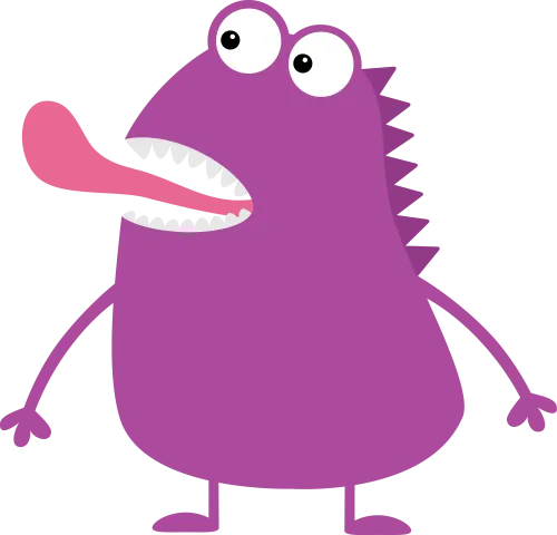 Custom T-Shirt Printing: Quirky Purple Monster - Whimsical Fun