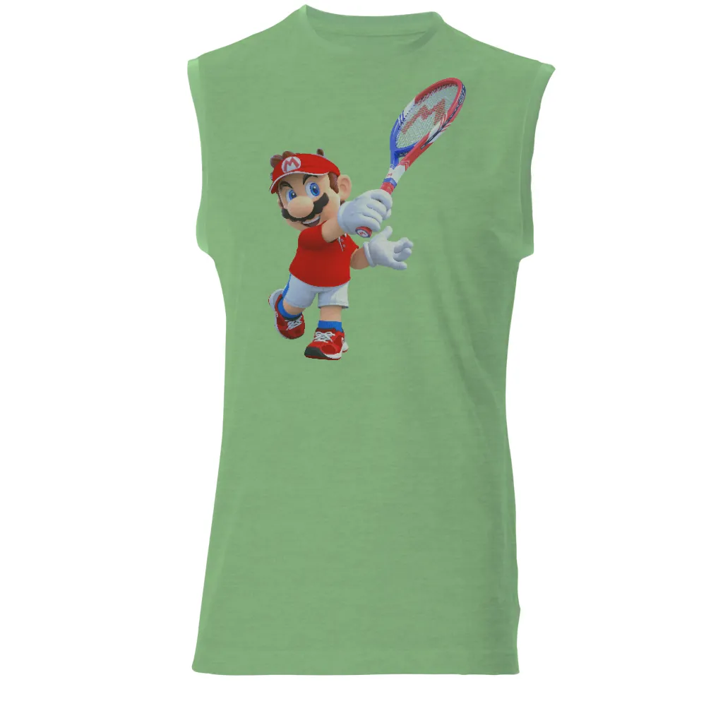 TShirt Design: Mario Tennis - Gaming Pop Culture|mario st patrick's day shirt