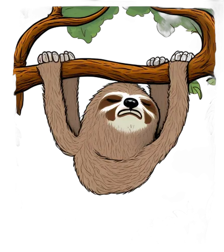 TShirt Design: Sam the Sloth - Peaceful Existence