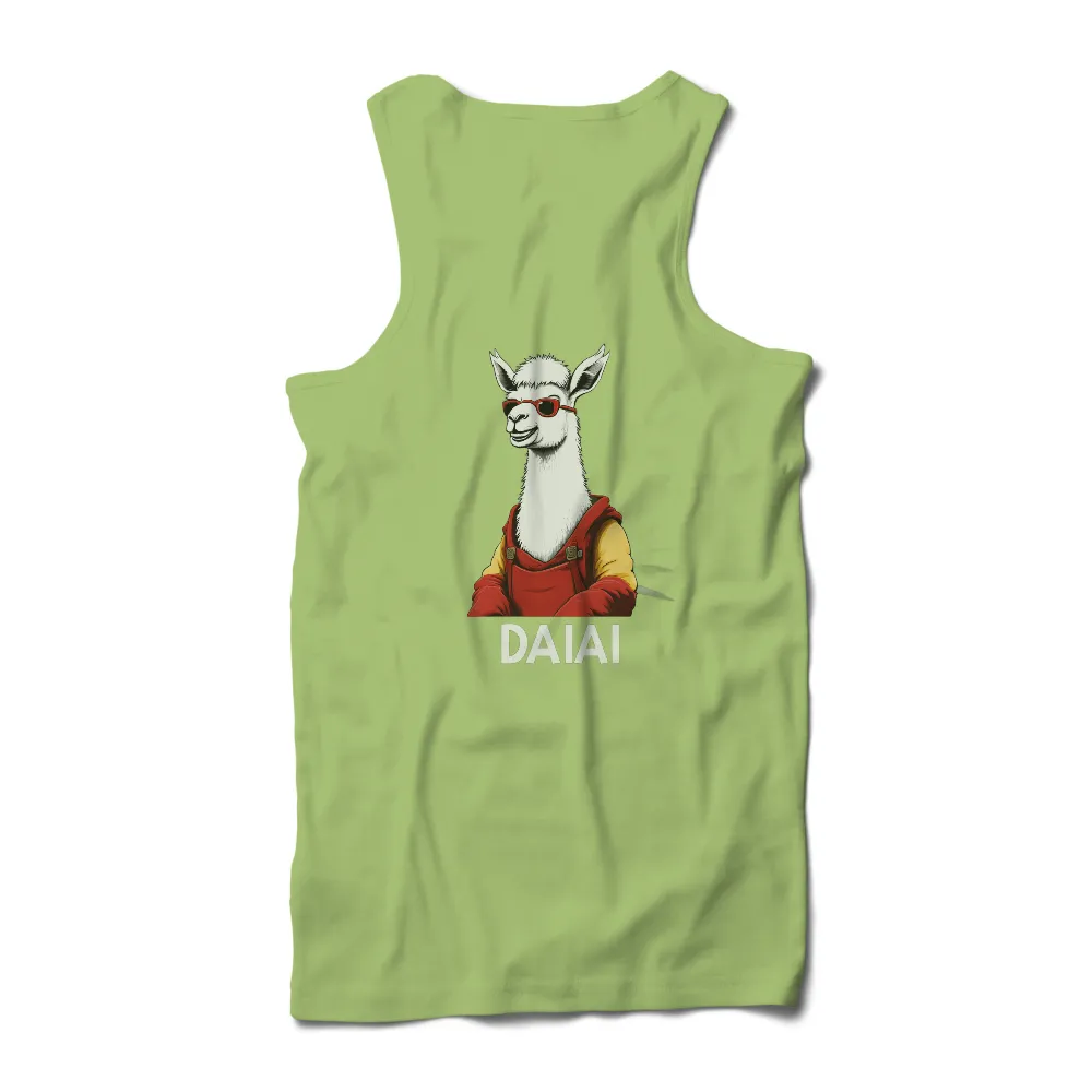 Custom Tee Shirts: Daiai the Fashionable Llama|trendy fourth of july shirts