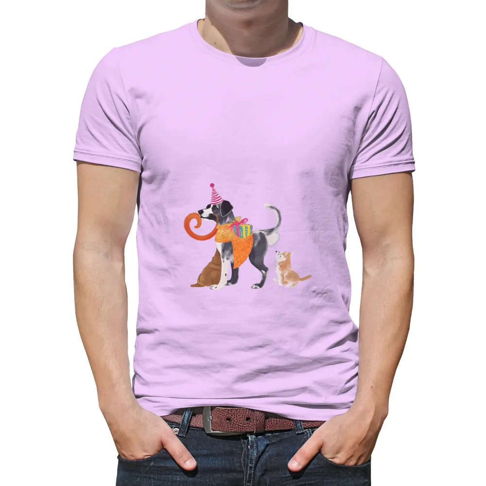 Tee Shirts Printed: Celebrate Friendship with Max and Whiskers|happy new year 2023 shirt