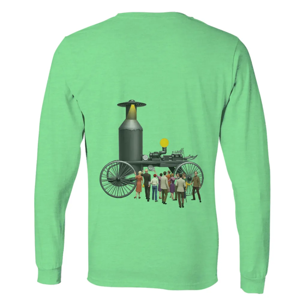 Tee Shirts Printed: Vintage Futuristic Vehicle | Nostalgia & Discovery| vintage clothing