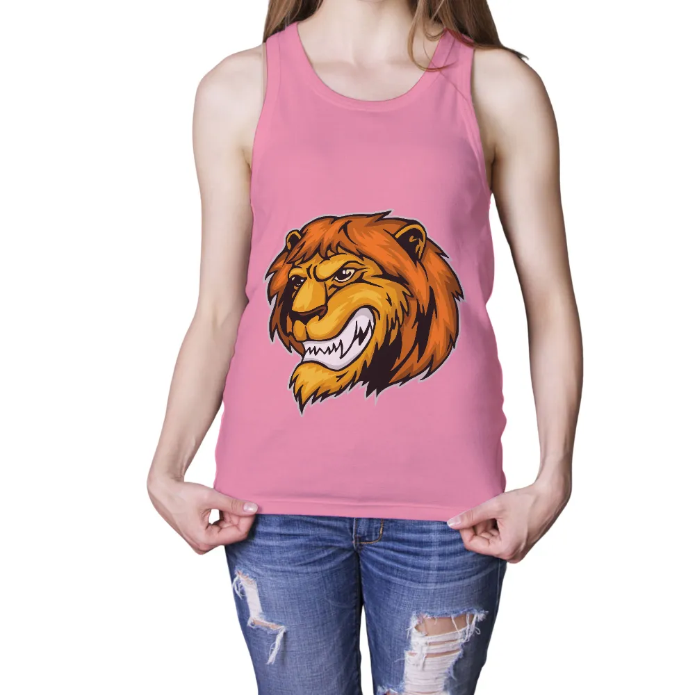 Tee Shirt Printing: Lion Head Design - Strength and Courage|hellfire shirt animal crossing