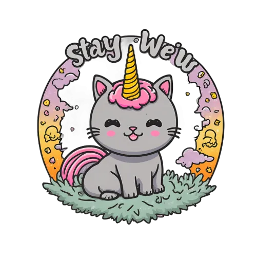 Custom T-Shirt Printing: Stay Weird Unicorn Cat - Embrace Your Uniqueness