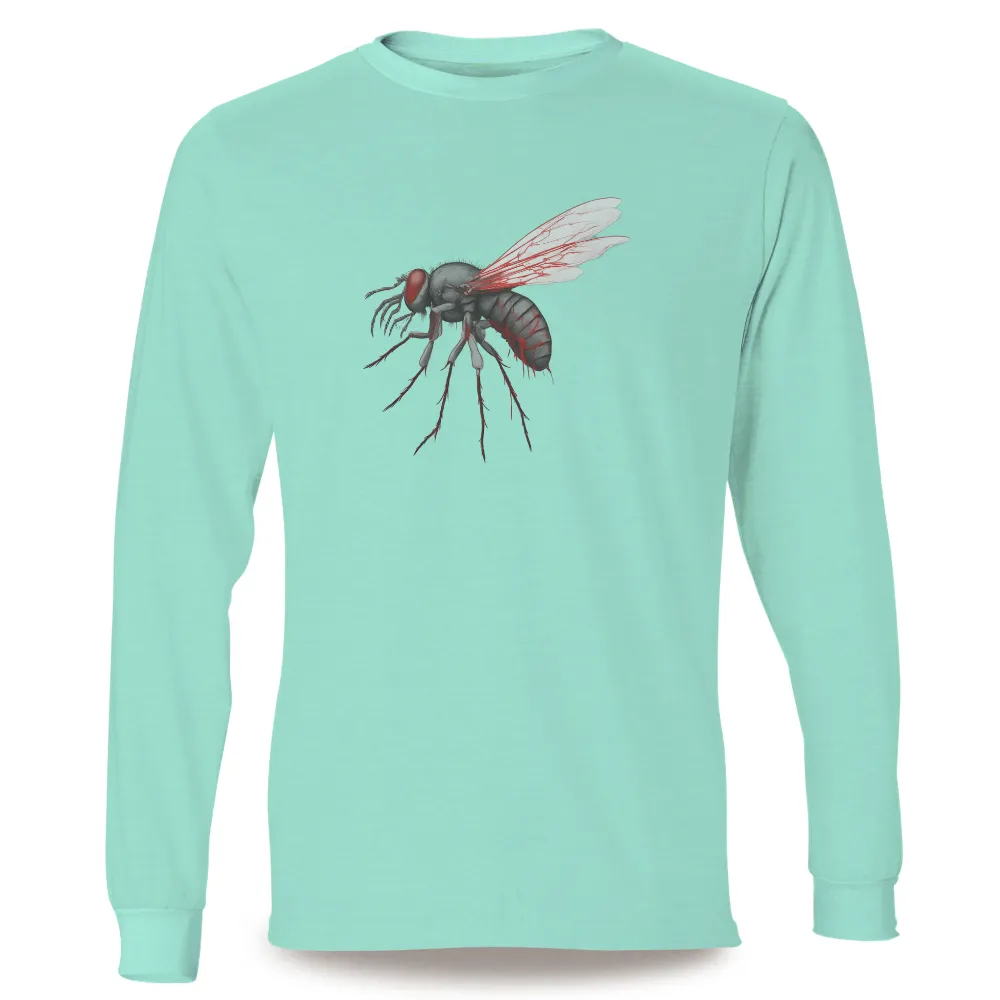 T-Shirts Pattern: Surreal Fly Design| Segmented fly legs