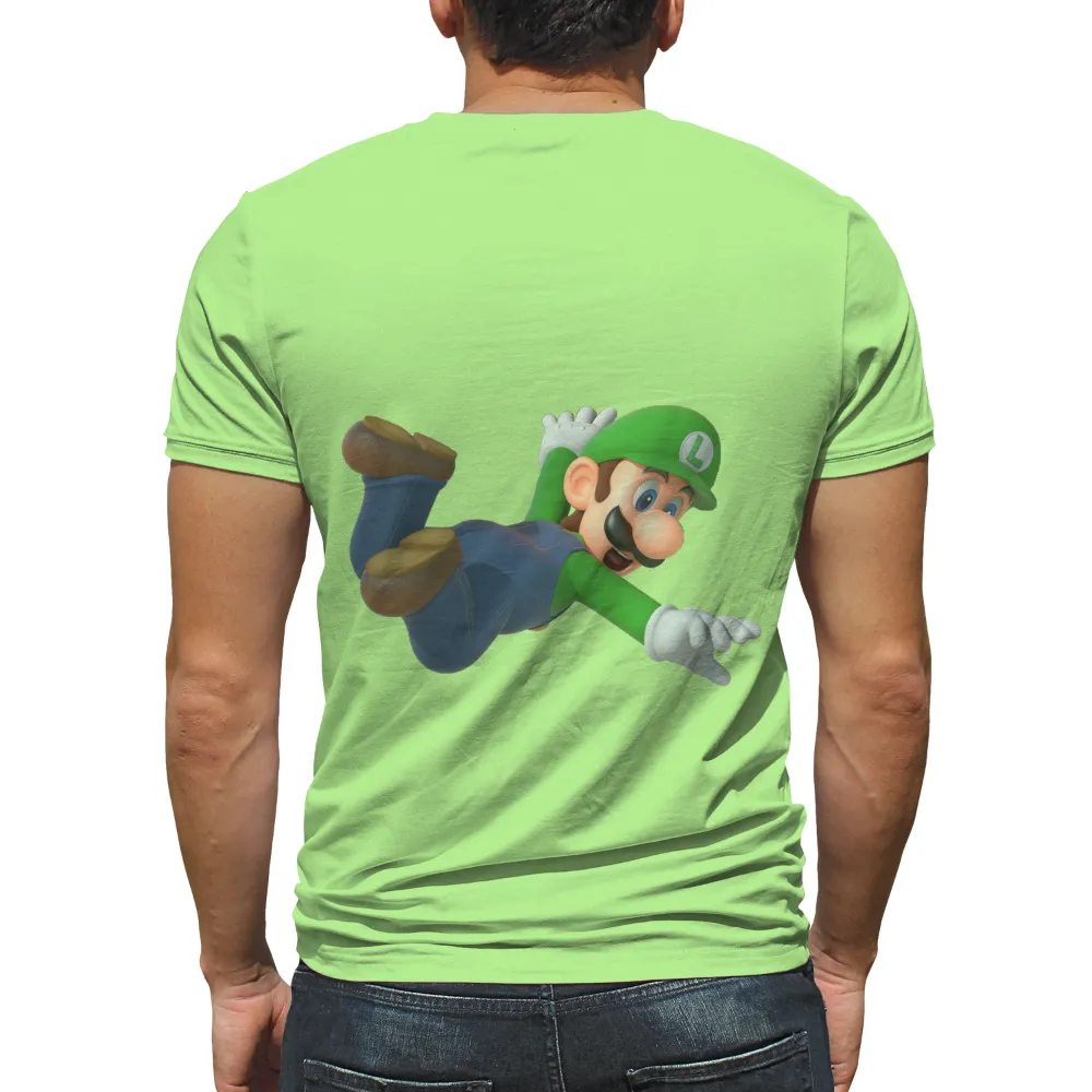 Tee Shirt Printing: Luigi's Leap into Adventure|gully rowdy hero shirts