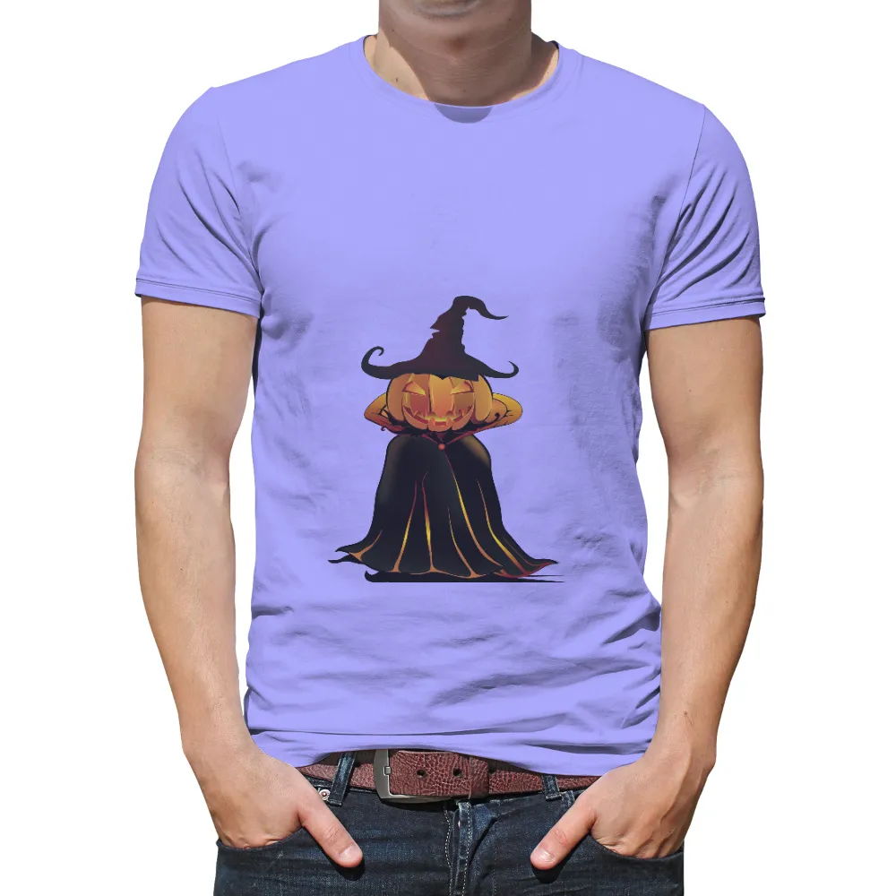 T-Shirts Design: Pumpkin Headed Witch - Halloween Spirit|halloween 2022 shirt