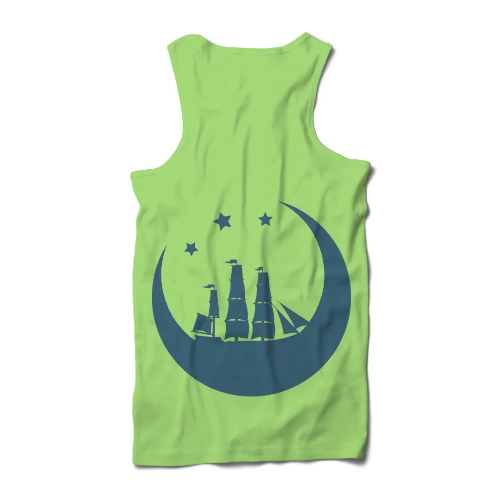 T-Shirts Design: Sailing Dreams Under the Crescent Moon|field of dreams game shirts