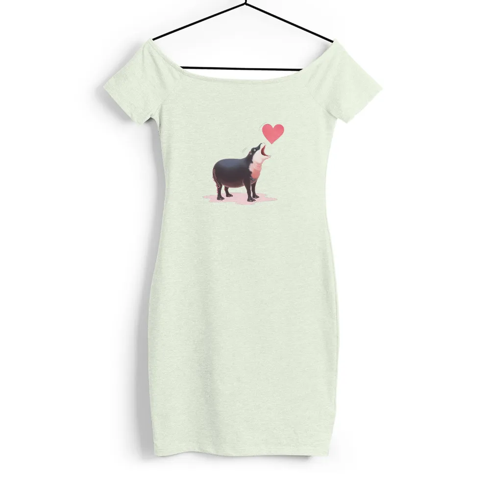 Tee Shirts Printed: Hippo Love Heart - Express Your Joy|ringo starr art shirt