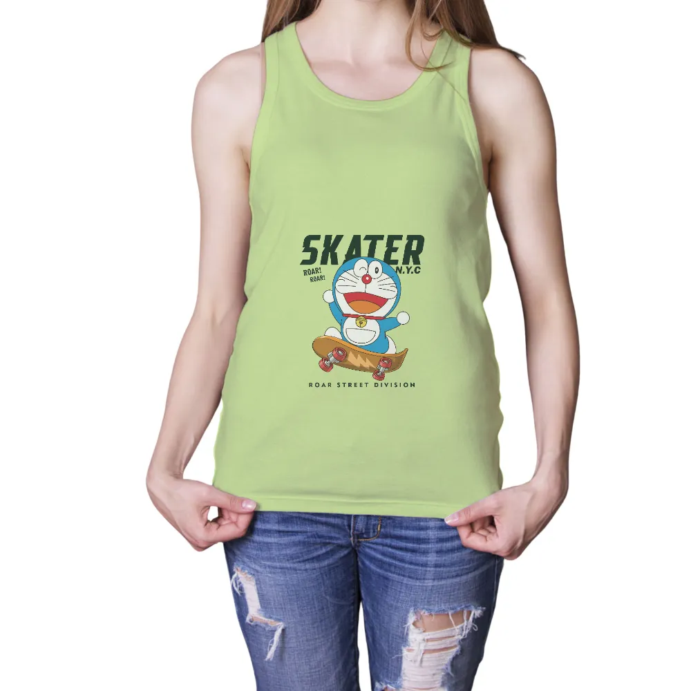 Tee Shirts Printed: Doraemon Skater NYC - Anime Sports Tee|anime spongebob shirt