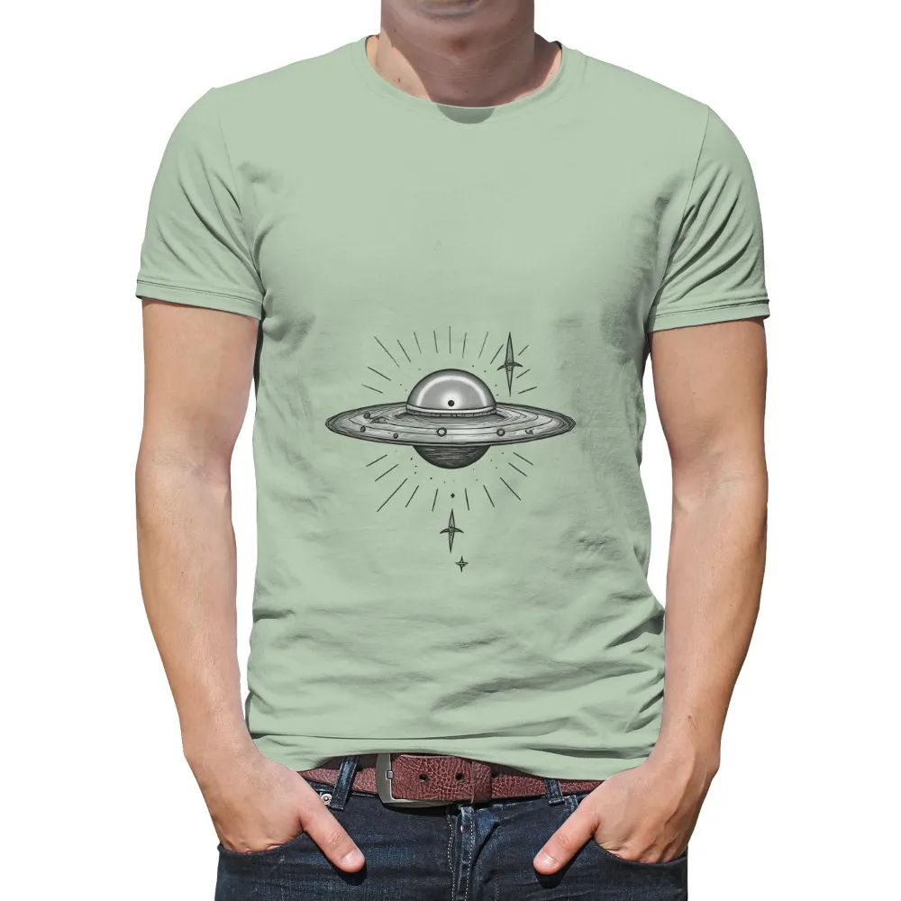 Tee Shirt Printing: Mysterious UFO Encounter - Artistic Designs|t shirt roblox dark