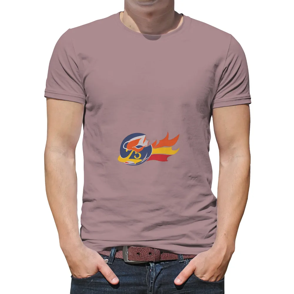 Custom Tee Shirts: Vintage Aviation Helmet with Flame - Explore the Skies|top gun vintage shirt