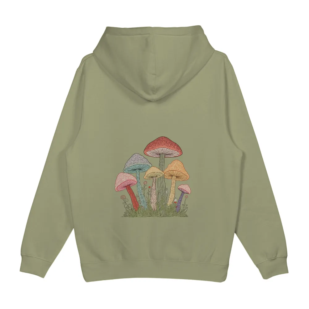 Tee Shirts Printed: Magical Mushrooms in the Forest|reign forest fronds camp shirt