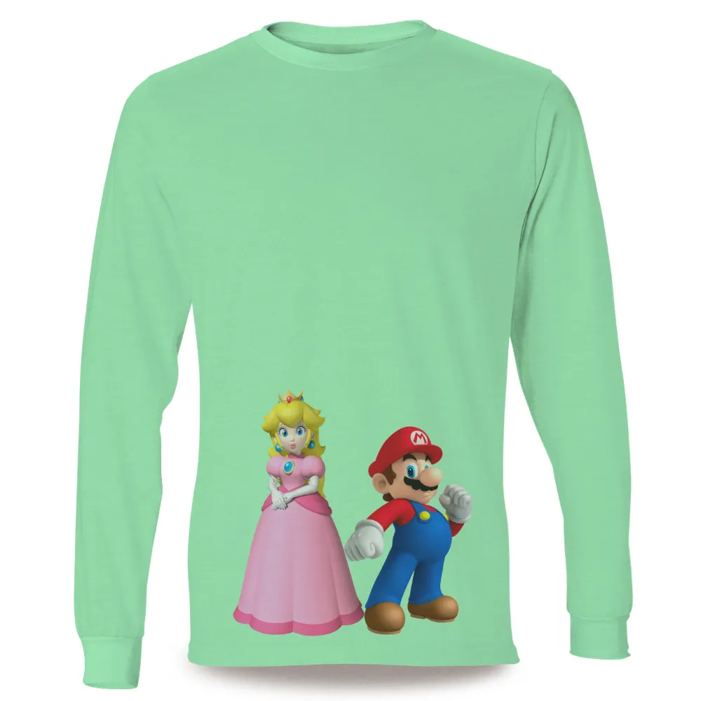 Tee Shirt Printing: Rescue the Princess with Mario and Peach|final fantasy 35th anniversary ut graphic t shirt