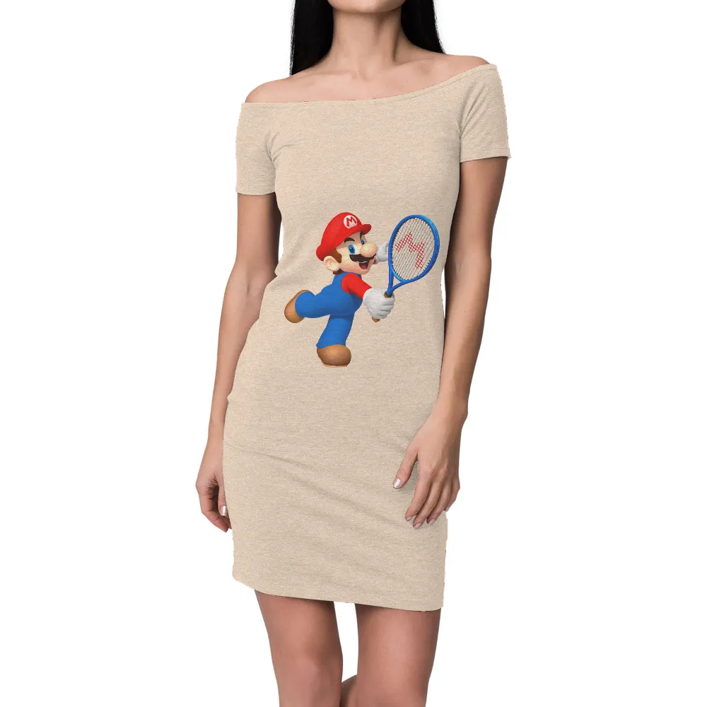 T-Shirts Custom: Mario Tennis Adventure - Sports & Gaming Fun|mario father's day shirt