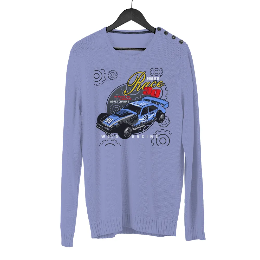 Custom Tee Shirts: Hot Race 39 - Wild Racing Adventure|car nhl