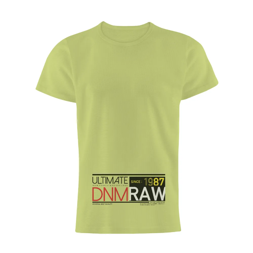 Custom Tee Shirts: DNMRAW - Embrace the Raw Spirit of New York|short sleeve vintage slub knit tunic t shirt for women