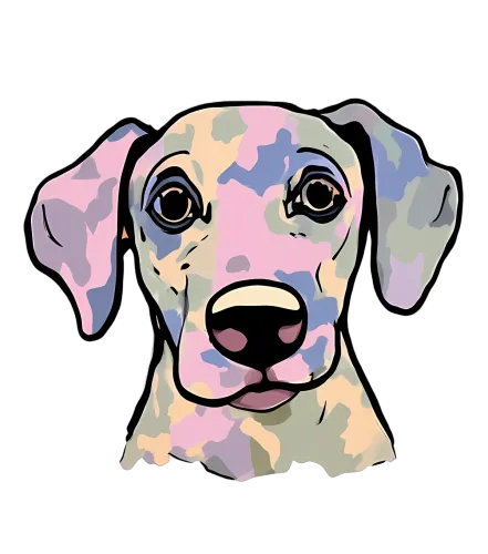 Custom T-Shirt Printing: Whimsical Dalmatian Design with Pastel Colors