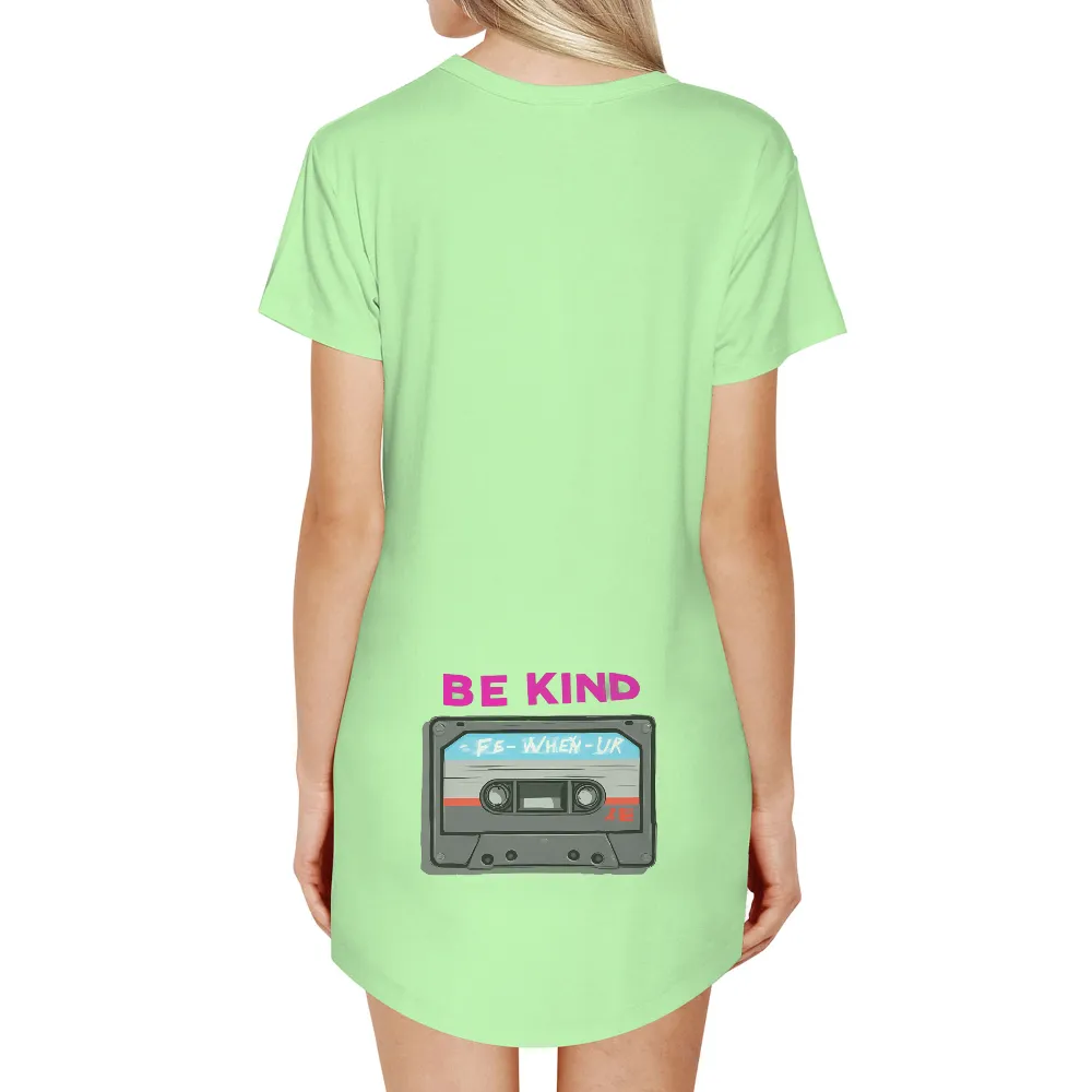 Tee Shirts Printed: Be Kind - Vintage Cassette Design|vintage kung fu shirt