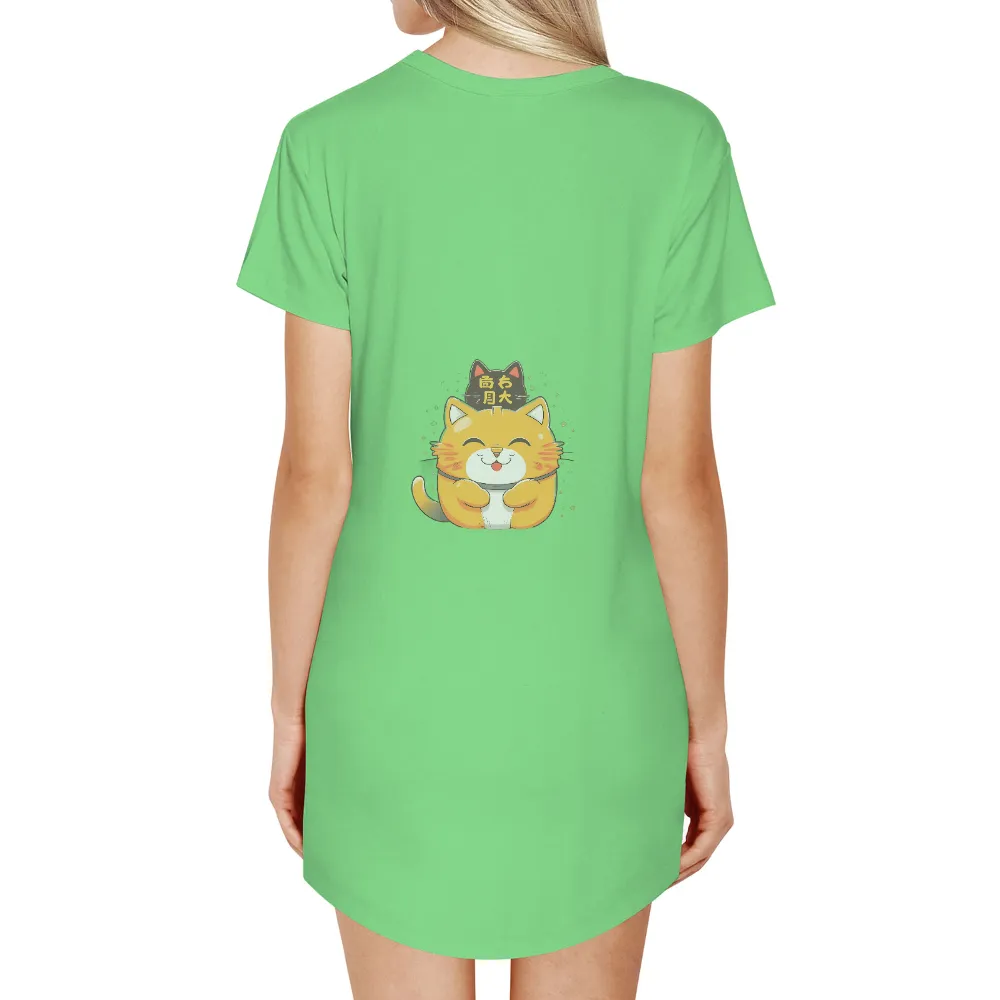 Customized Tee Shirts: Mochi the Lucky Cat - Anime Mascot|pink cute t shirt roblox