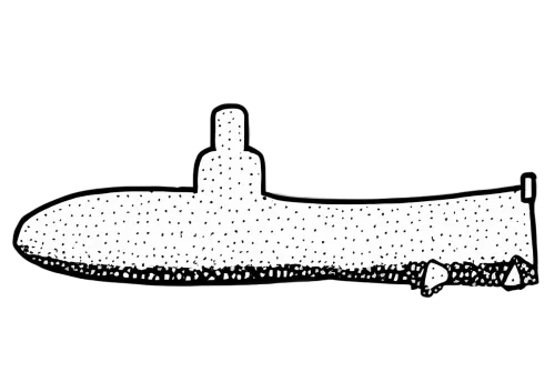 T-Shirts Pattern: Minimalist Submarine Adventure