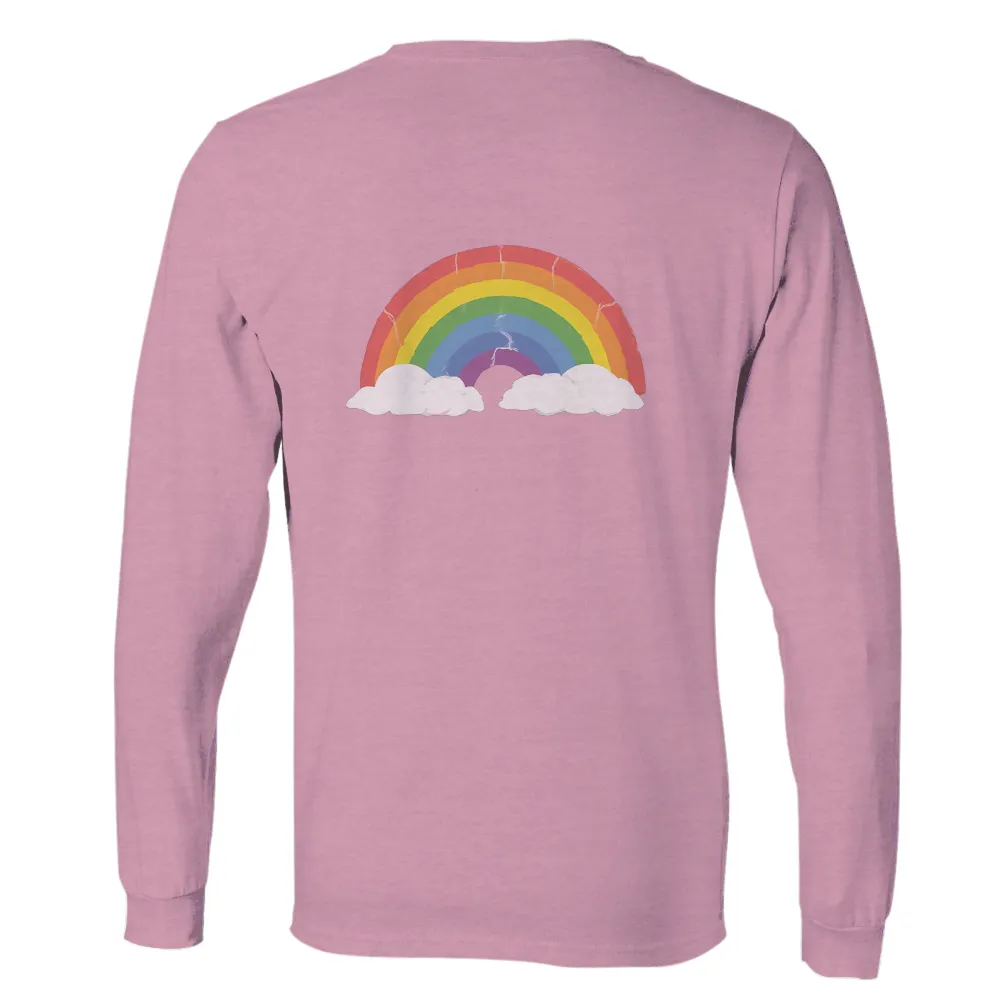 Custom T-Shirt Printing: Hopeful Rainbow with Cracks|dickhouse rainbow