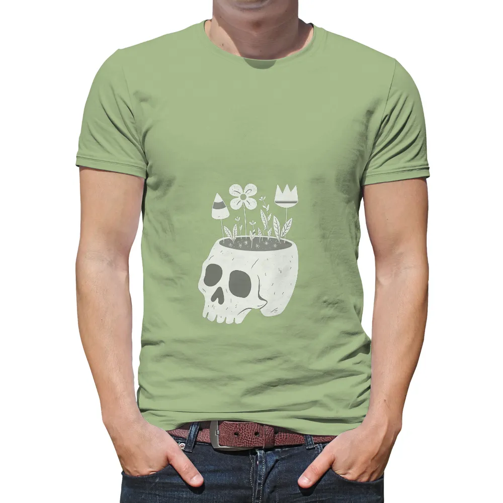 Custom Tee Shirts: Skull Garden - Artistic Designs|hope trip shirt