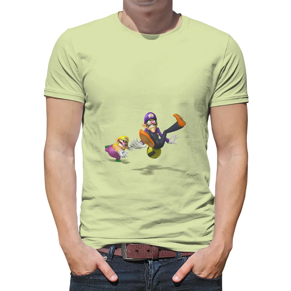 T-Shirts Pattern: Luigi vs Waluigi - Gaming Fun|cena mario shirt