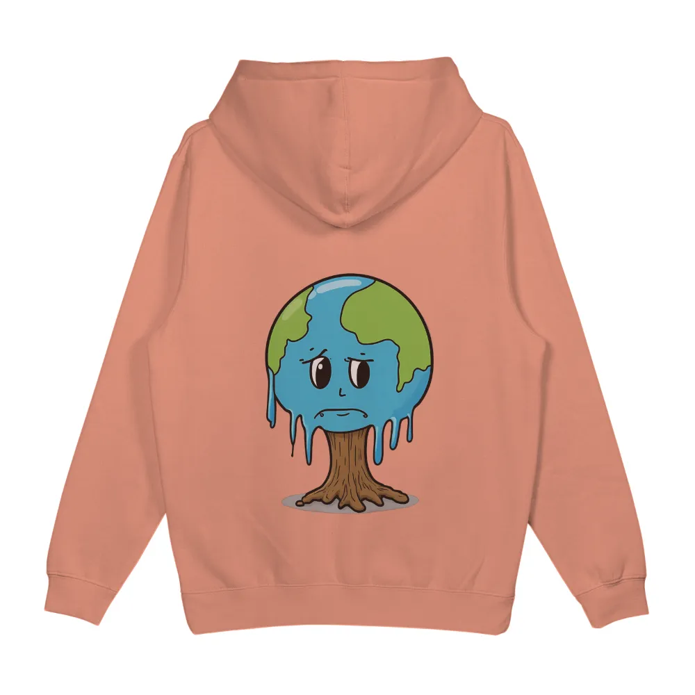 Custom Tee Shirts: Earth Melting - A Call to Save Our Planet|diy earth day shirt