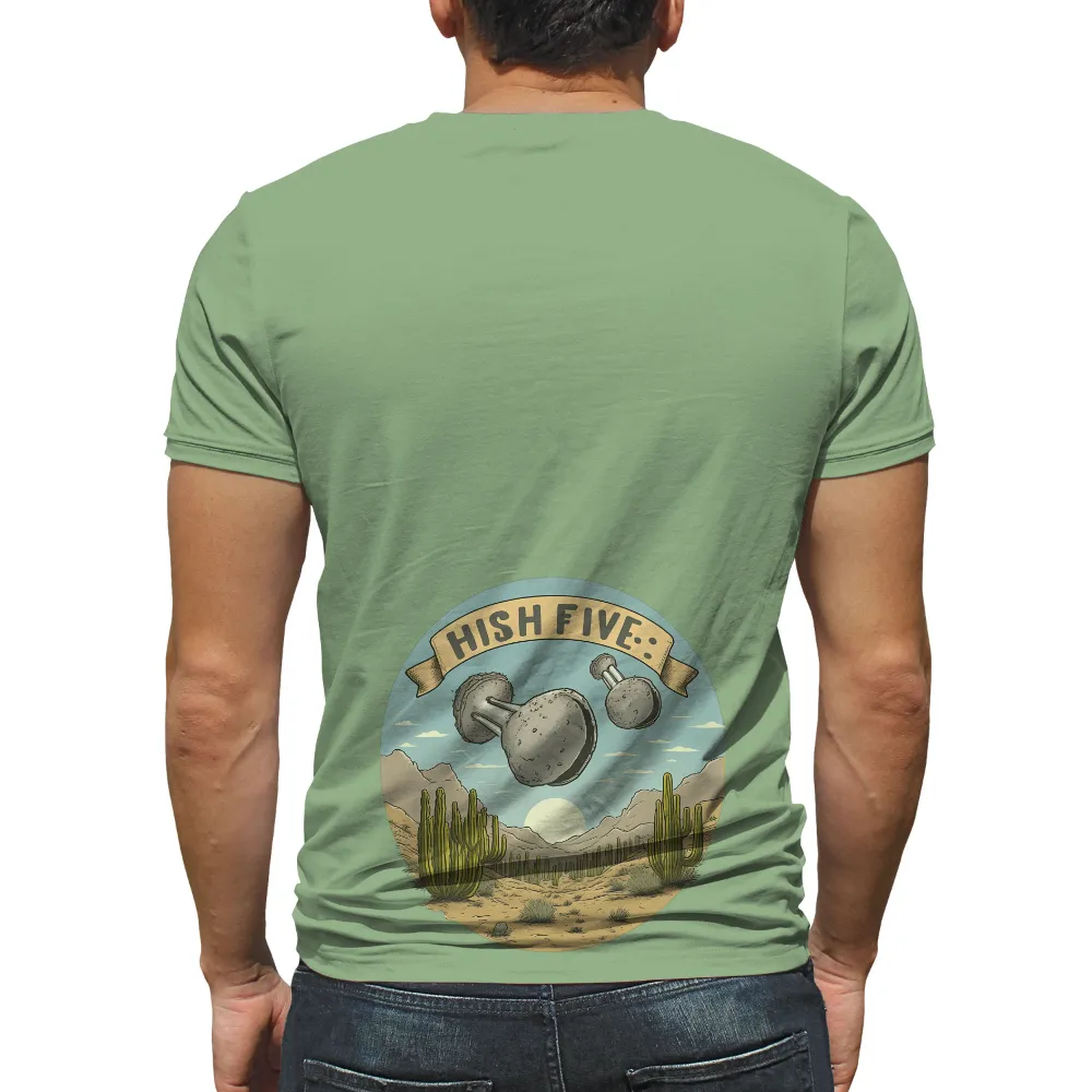 Shirts Graphic Tees - HISH FIVE: Mushrooms in the Desert|sunset t