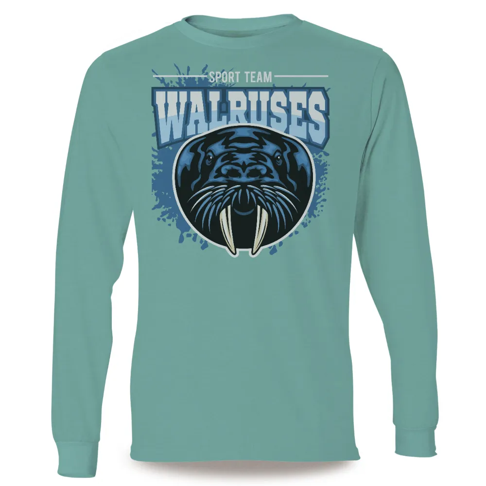 T-Shirt Printing: Walrus Mascot for Sports Team - Unity and Strength|team lebron jersey 2022