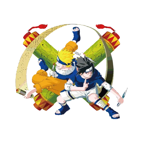 TShirt Design: Anime Rivals in Battle