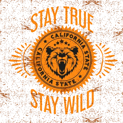 Stay True, Stay Wild: California State Bear TShirt Printing