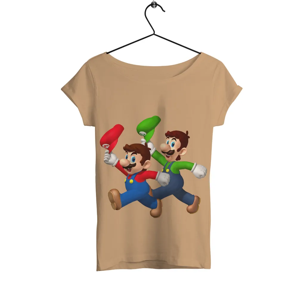 Tee Shirts Printed: Mario and Luigi - Gaming Icons|super mario valentine shirt