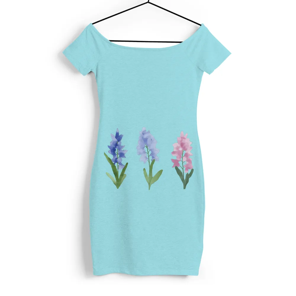 T-Shirts Pattern: Watercolor Flowers - Nature's Tranquility|jubilee t shirt design