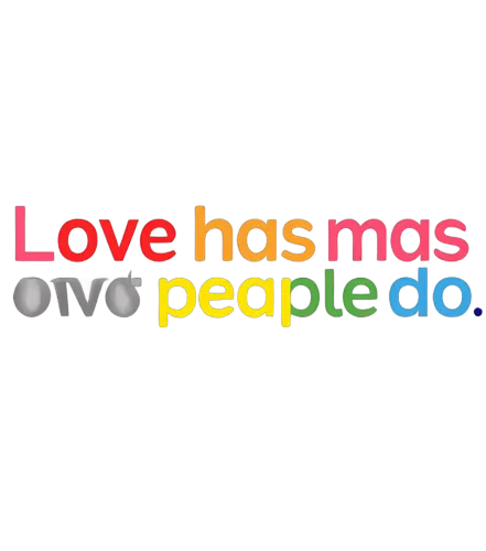 Vibrant and Whimsical Design: 'Love Has Mas People Do'