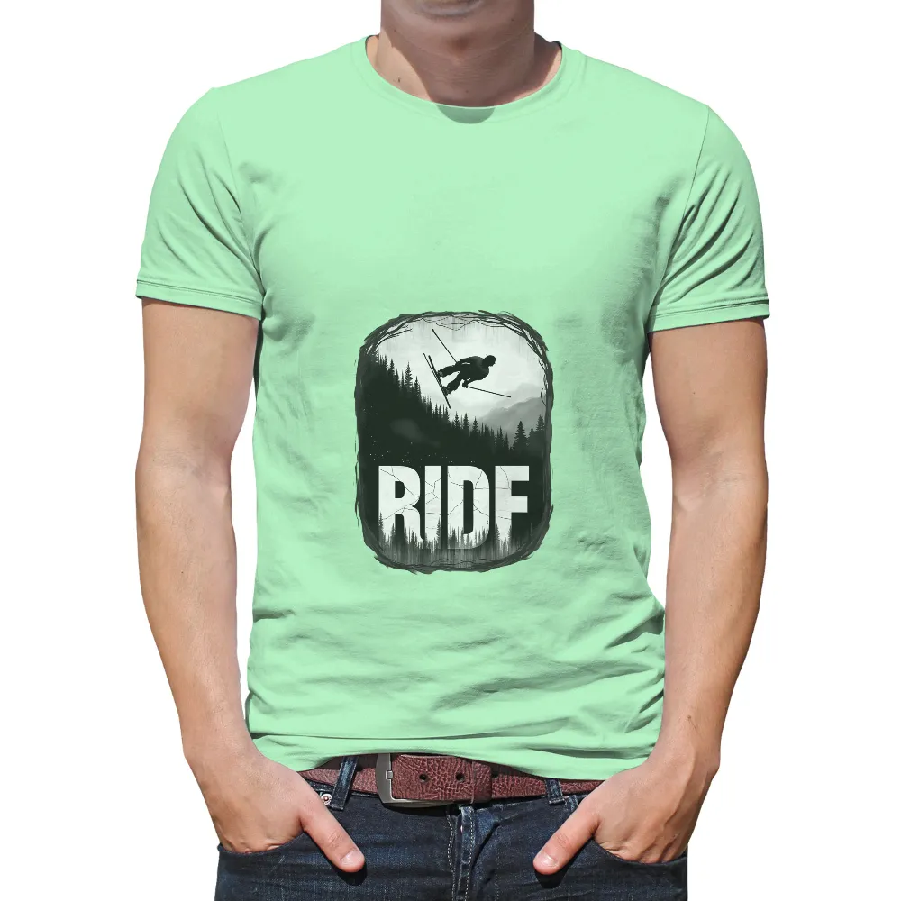 T-Shirt Printing: Embrace the Spirit of Adventure with 'RIDE'| bold text